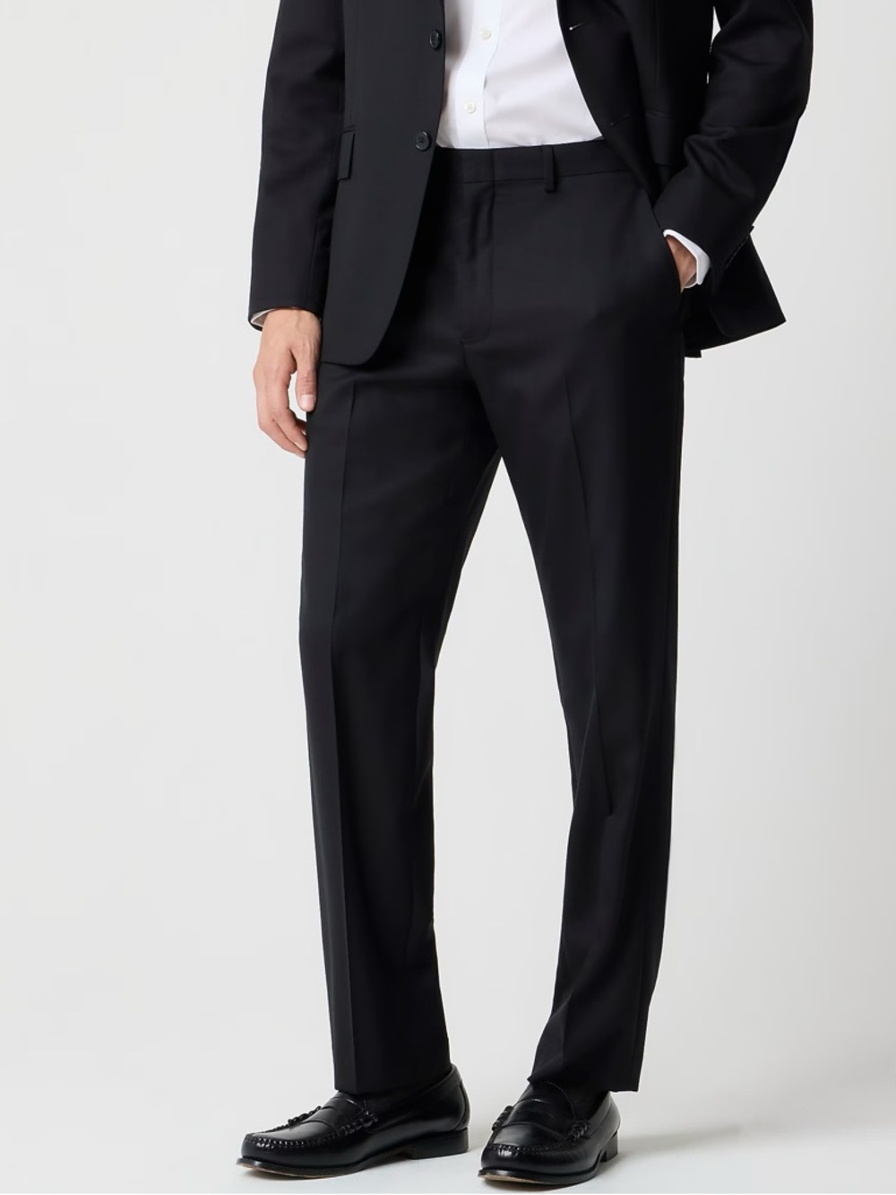 J. CREW Classic-fit Thompson
worsted wool suit pant in Black Size 32/30 $350 NWT